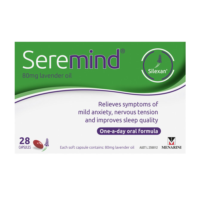 Seremind Lavender Oil 80mg 28 Capsules 