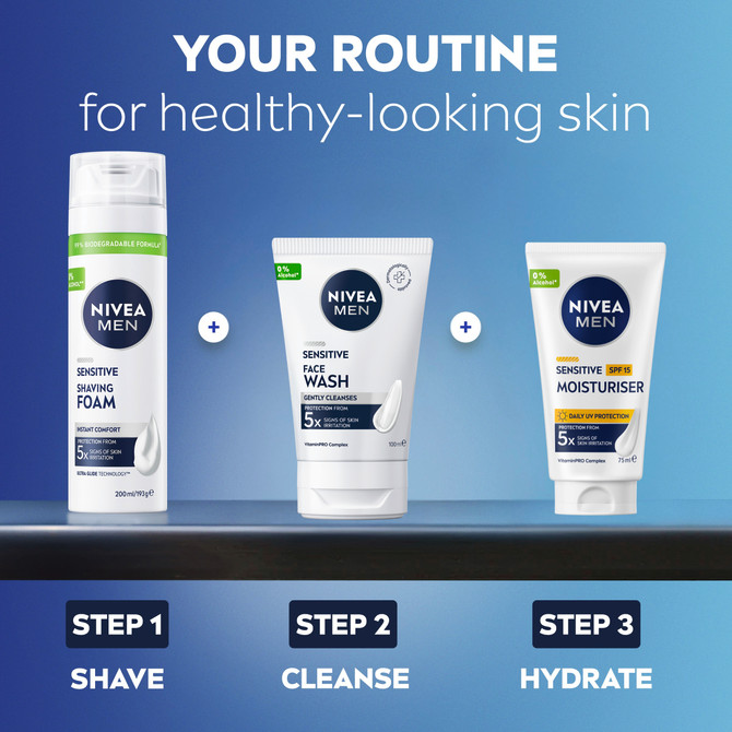 NIVEA MEN Sensitive Shaving Foam 200ml