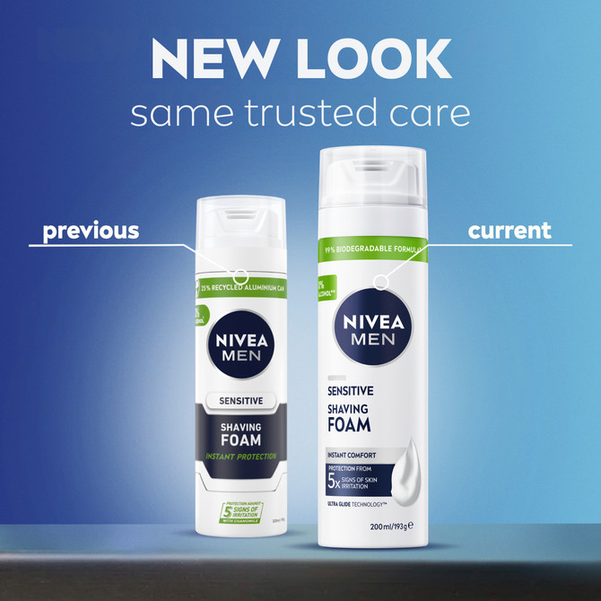 NIVEA MEN Sensitive Shaving Foam 200ml