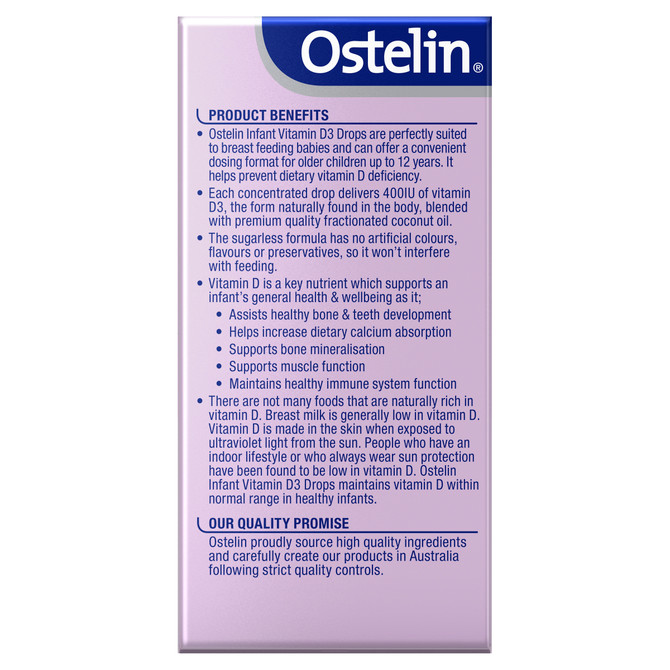 Ostelin Infant Vitamin D3 Drops 2.4mL