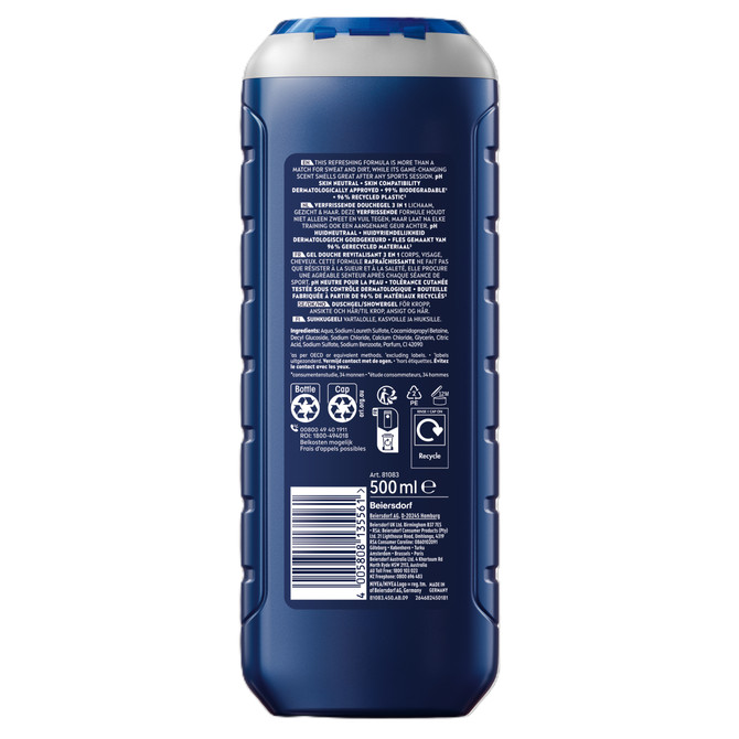 NIVEA MEN Sport Shower Gel 500ml