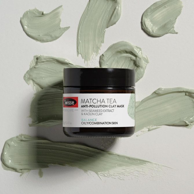 Swisse Skincare Matcha Tea Anti-Pollution Clay Mask 70g