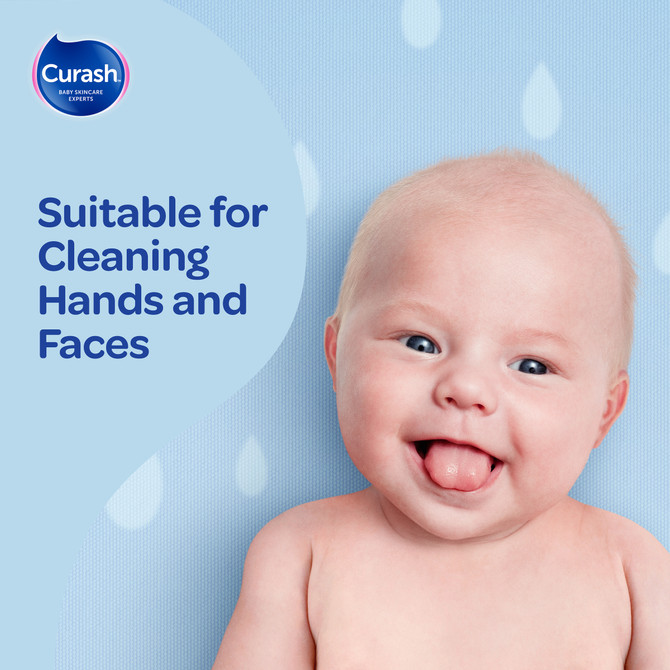 Curash Simply Water Baby Wipes 3 x 80 Pack