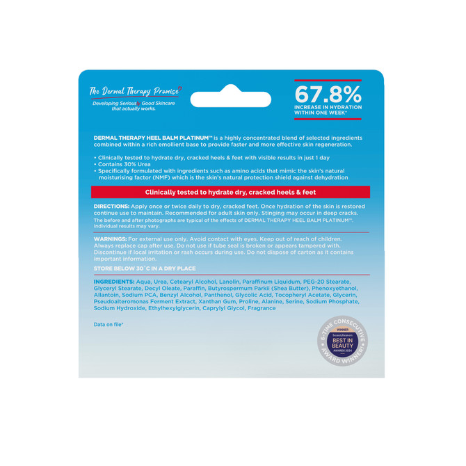 Dermal Therapy Heel Balm Platinum 75g