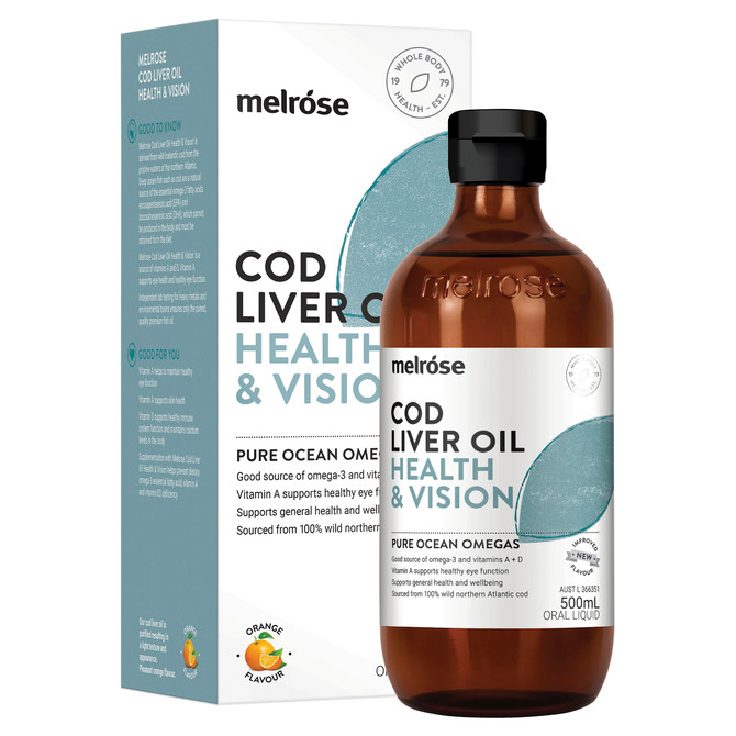 Melrose Cod Liver Oil Health & Vision 500mL