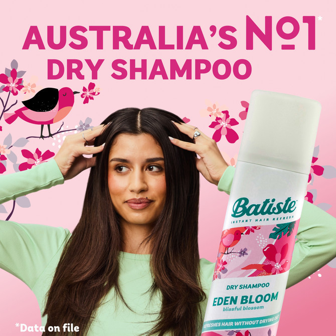 Batiste Eden Bloom Dry Shampoo | Fruity & Floral Fragrance | Instant Hair Refresh | 350mL