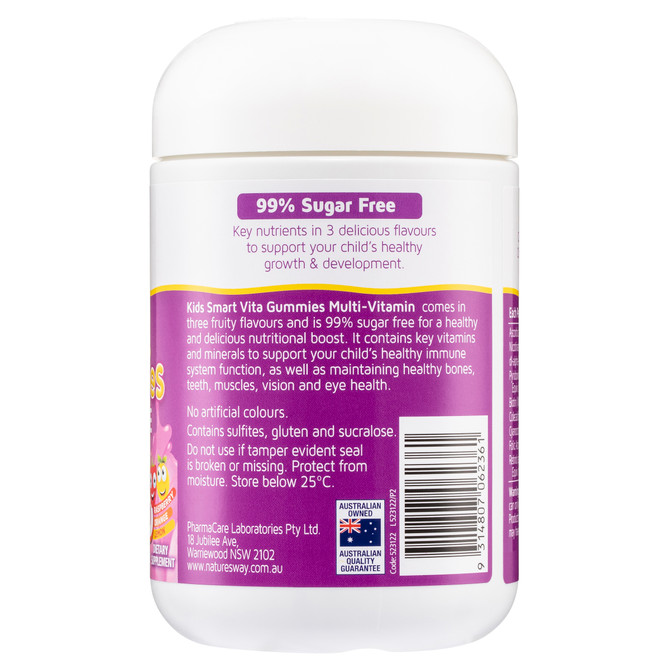 Nature's Way Kids Smart Vita Gummies 99% Sugar Free Multi-Vitamin Trio 150's