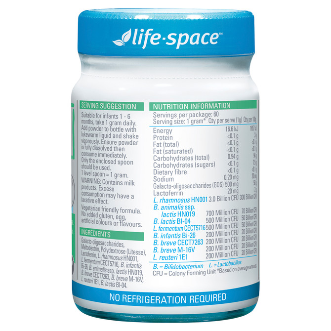 Life-Space Probiotic Powder for Infant 1-6 Months Oral Powder 60g