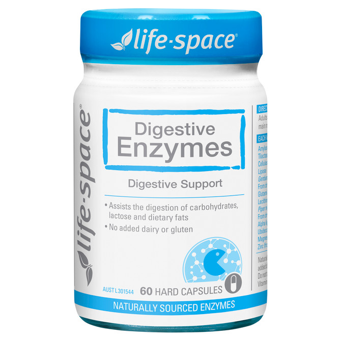 Life-Space Digestive Enzymes 60 Hard Capsules