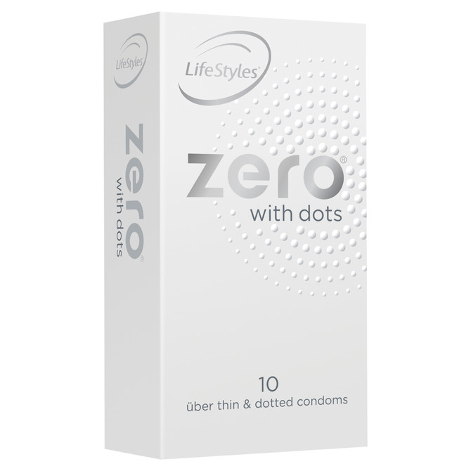 LifeStyles Zero with Dots Condoms 10 Pack