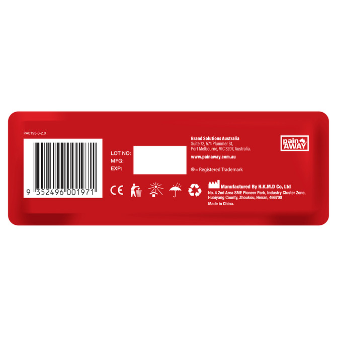Pain Away Heat Patches Reg x 5 Pack