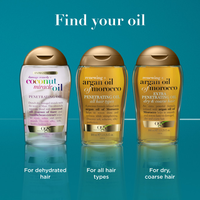 Ogx Extra Strength Damage Remedy + Hydrating & Repairing Coconut Miracle Oil Penetrating Oil For Dry & Damaged Hair 100mL