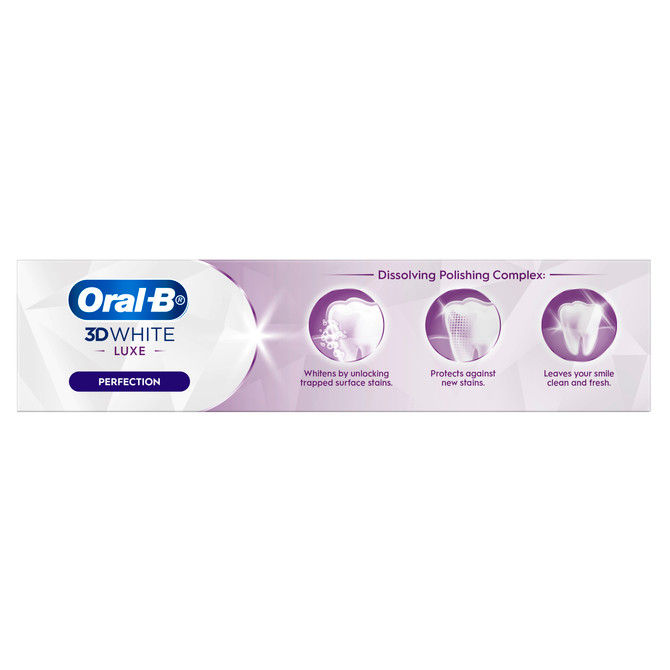 Oral-B 3DWhite Luxe Perfection Whitening Toothpaste, 95g