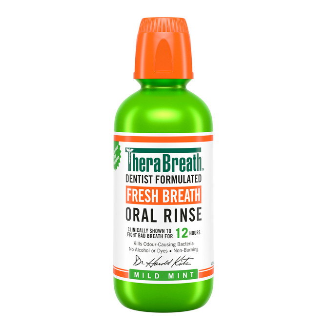 TheraBreath Fresh Breath Mouthwash - Mild Mint 473ml 
