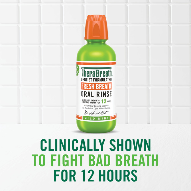 TheraBreath Fresh Breath Mouthwash - Mild Mint 473ml 