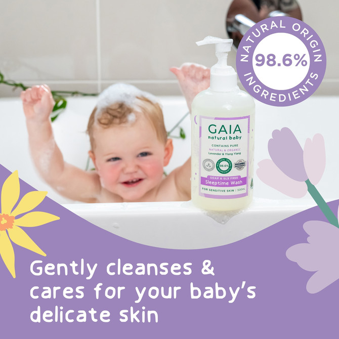 GAIA Natural Baby Sleeptime Wash 500mL