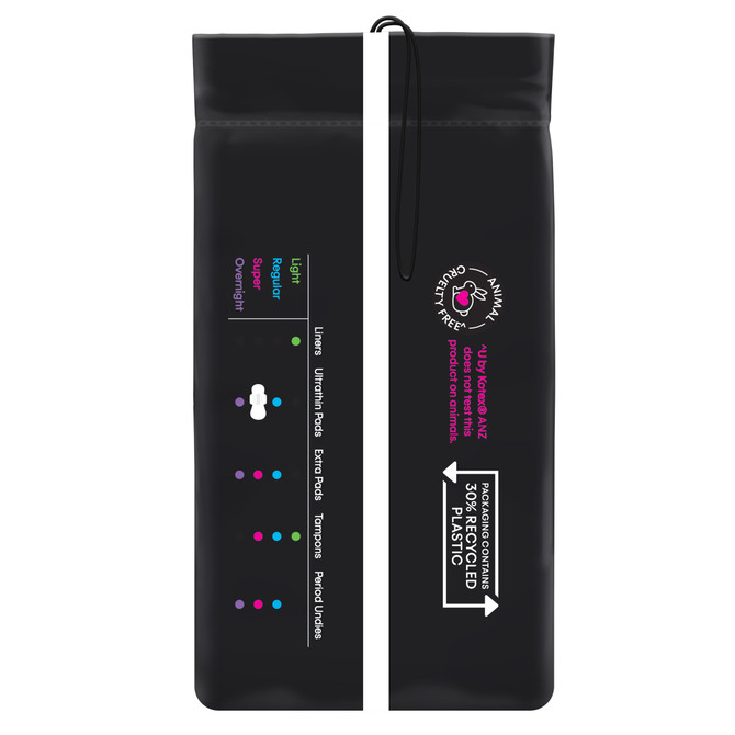 U by Kotex Sport Ultrathin Pads Super with Wings 10 Pack