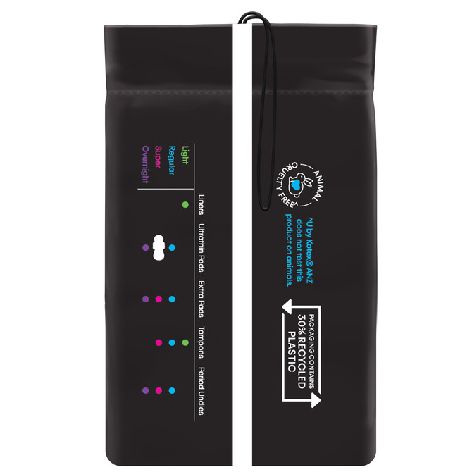 U by Kotex Sport Ultrathin Pads Regular with Wings 12 Pack