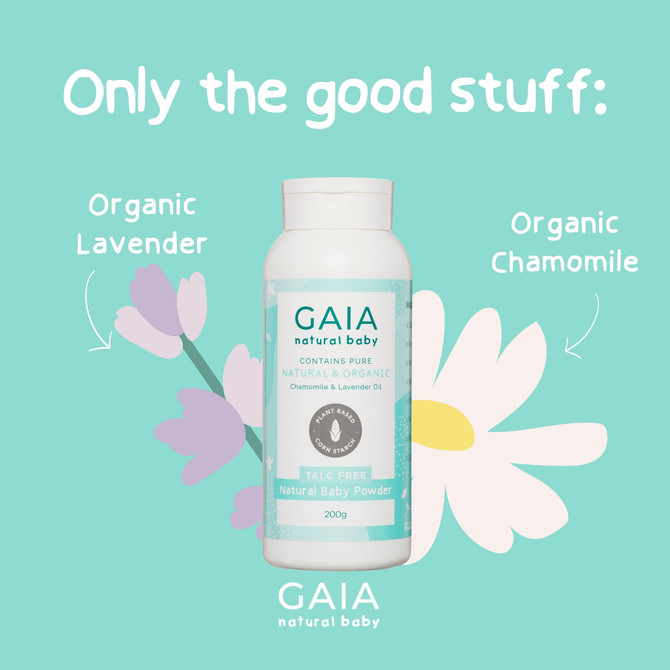 GAIA Talc Free Natural Baby Powder 200g