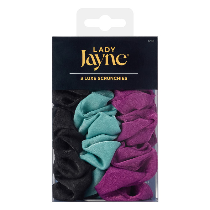 Lady Jayne Luxe Scrunchies Large 3 Pack