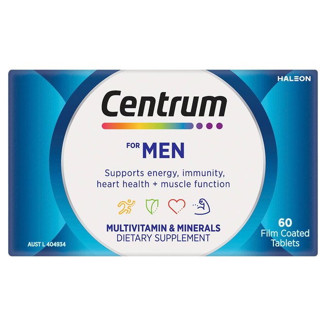 Centrum For Men 60 Film Coated Tablets
