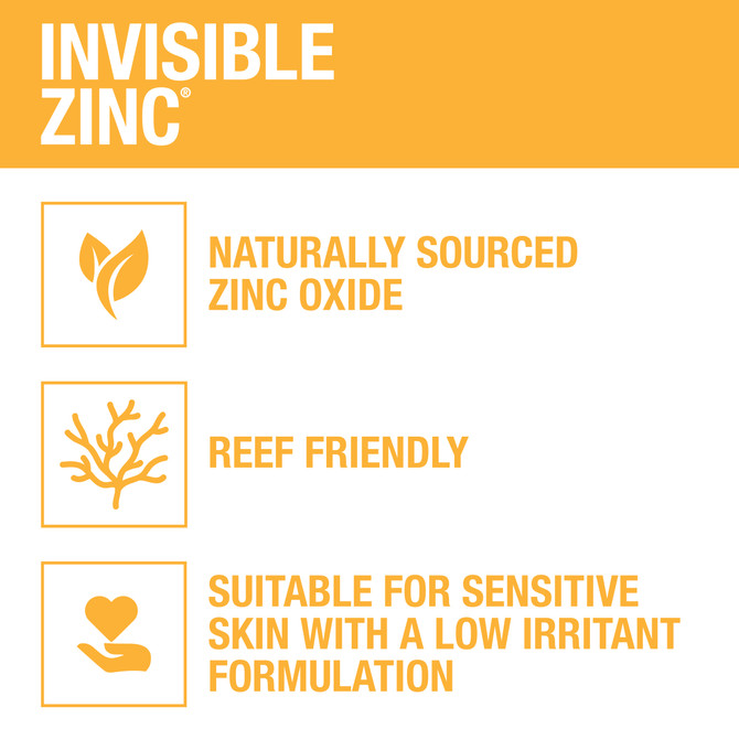 Invisible Zinc Sport Mineral Sunscreen SPF 50+ Cream 100mL
