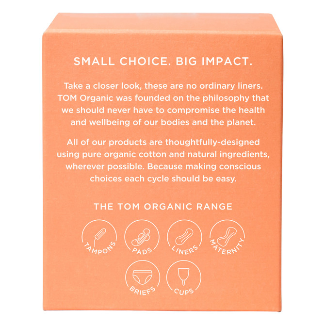 TOM Organic Ultra Thin Liners with Organic Cotton 26 Pack