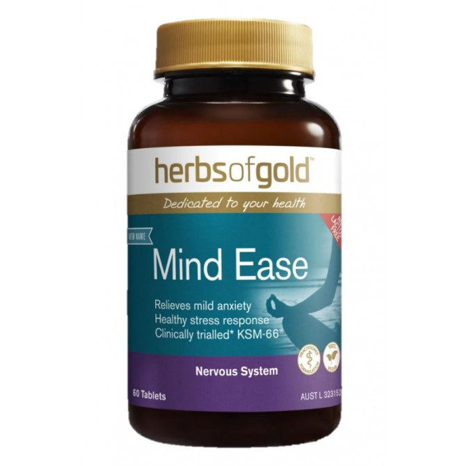 Herbs Of Gold Anxiety Ease 60 Tablets