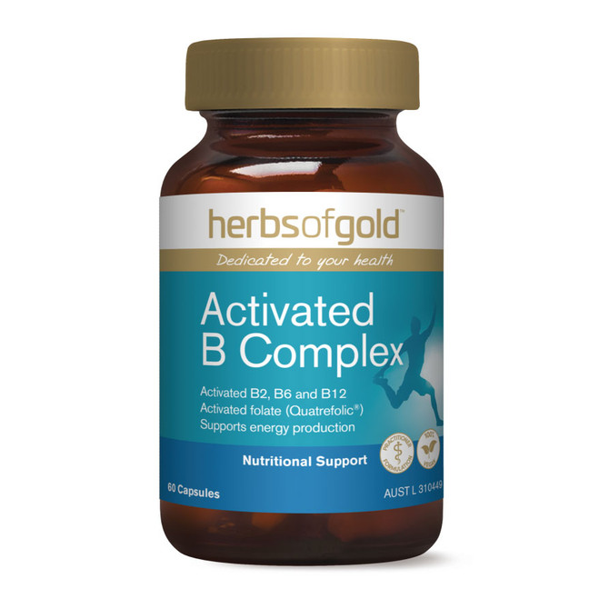 Herbs Of Gold Activated B Complex 60 Capsules