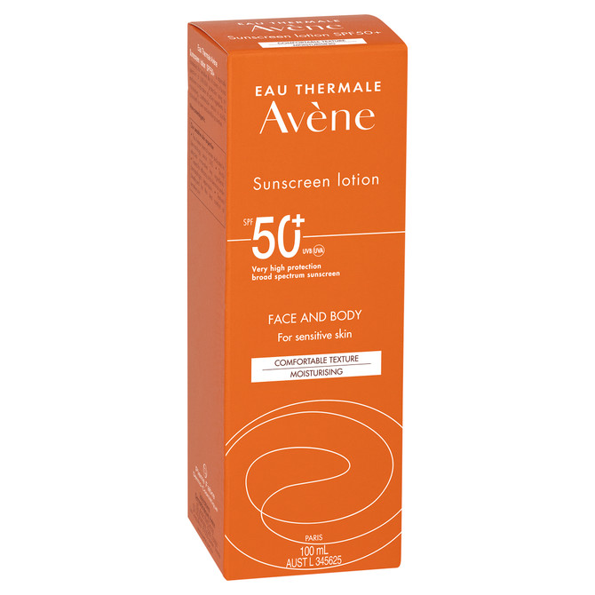 Avène Sunscreen Lotion Face & Body SPF 50+ 100ml - For Sensitive Skin