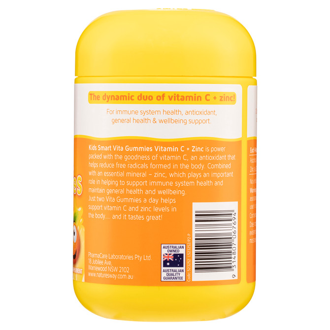 Nature's Way Kids Smart Vita Gummies Vitamin C + Zinc 120's
