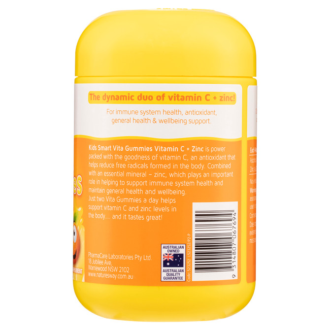 Nature's Way Kids Smart Vita Gummies Vitamin C + Zinc 120's