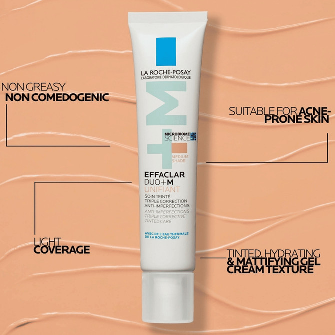 La Roche-Posay Effaclar DUO +M Unifiant Medium Tinted Moisturiser 40ml