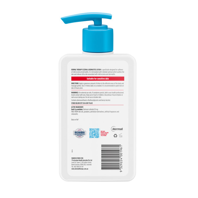 Dermal Therapy Eczema & Dermatitis Lotion 250mL
