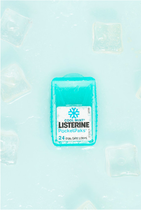 Listerine Pocketpaks Oral Care Strips Cool Mint Value Pack 72