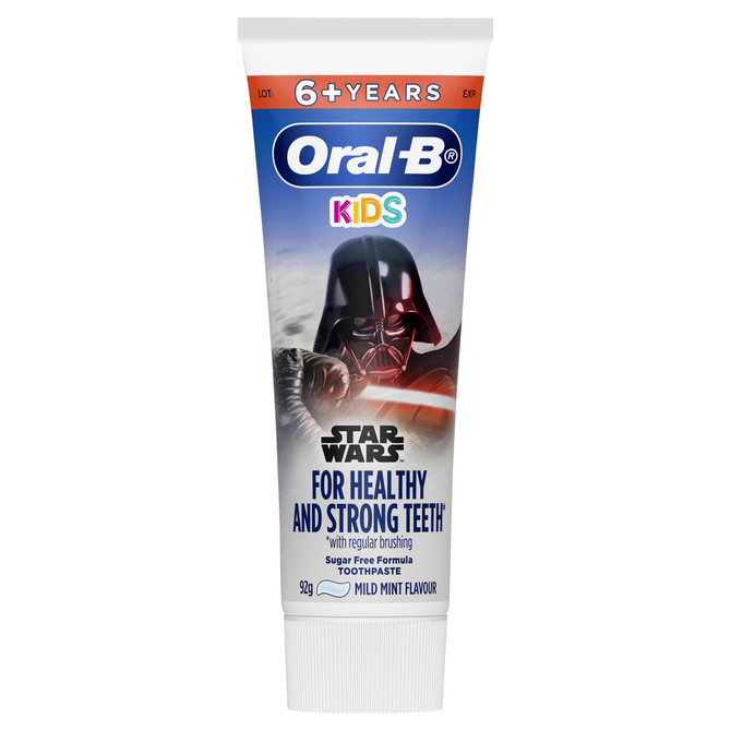 Oral-B Kids Star Wars Mild Mint for 6+ years, Toothpaste 92g