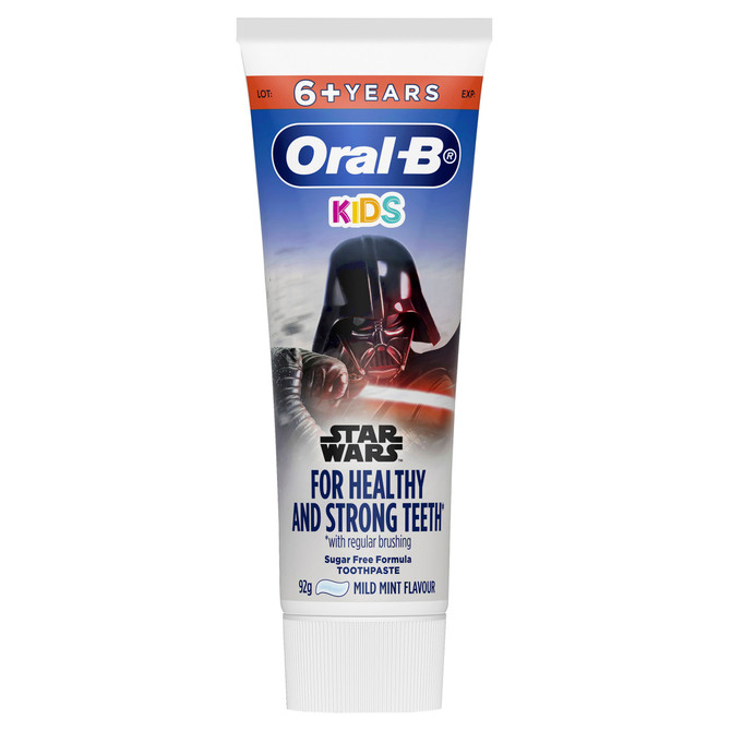 Oral-B Kids Star Wars 6+ Years Clean Mild Mint Toothpaste 92g