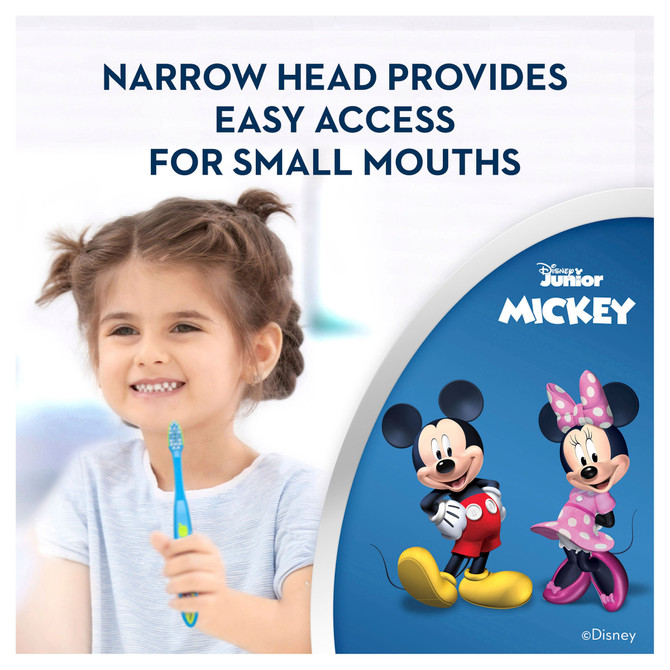 Oral-B Stages 2 Mickey 2-4 Years Clean Kids Toothbrush, 1 Pack