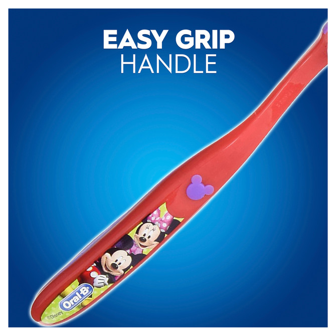 Oral-B Stages 2 Mickey 2-4 Years Clean Kids Toothbrush, 1 Pack