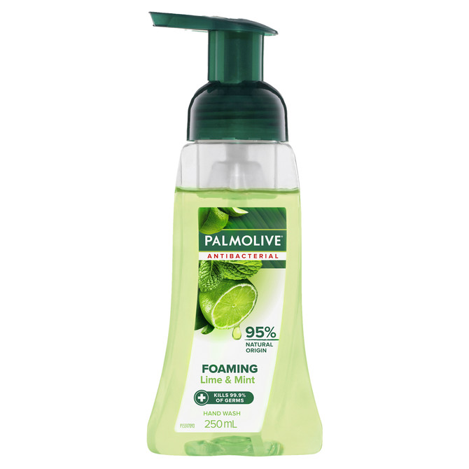 Palmolive Antibacterial Foaming Hand Wash, Lime & Mint, 250mL Pump