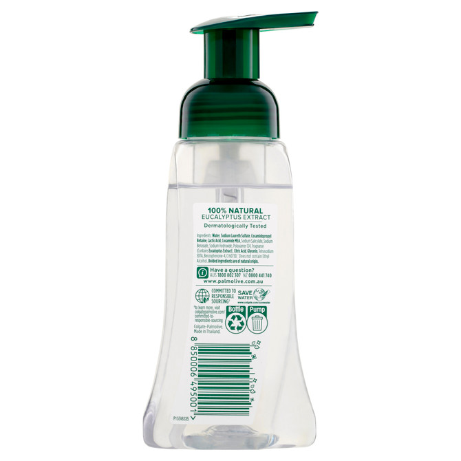 Palmolive Foaming Antibacterial Liquid Hand Wash Soap, 250mL, Mint & Eucalyptus Pump, Limited Edition Pump
