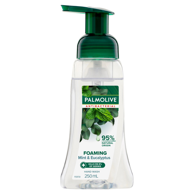 Palmolive Antibacterial Foaming Hand Wash, Mint & Eucalyptus, 250mL Pump