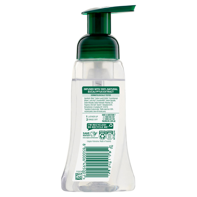 Palmolive Antibacterial Foaming Hand Wash, Mint & Eucalyptus, 250mL Pump