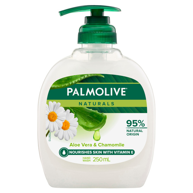 Palmolive Naturals Liquid Hand Wash, Aloe Vera & Chamomile, 250mL Pump