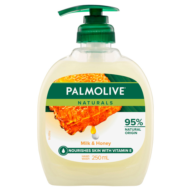 Palmolive Naturals Liquid Hand Wash, Milk & Honey, 250mL Pump