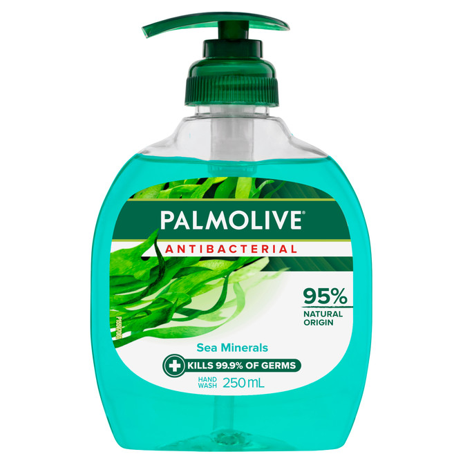 Palmolive Antibacterial Liquid Hand Wash, Sea Minerals, 250mL Pump
