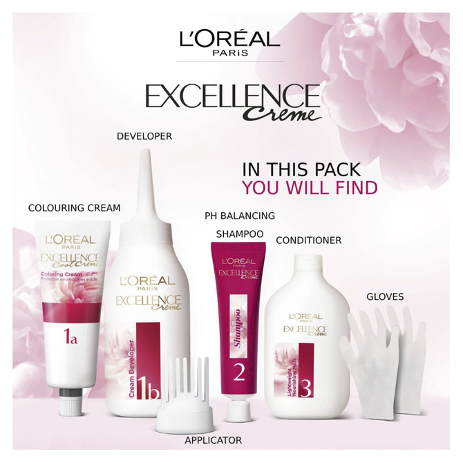 L'Oréal Paris Excellence Crème Permanent Hair Colour - 6.1 Light Ash Brown