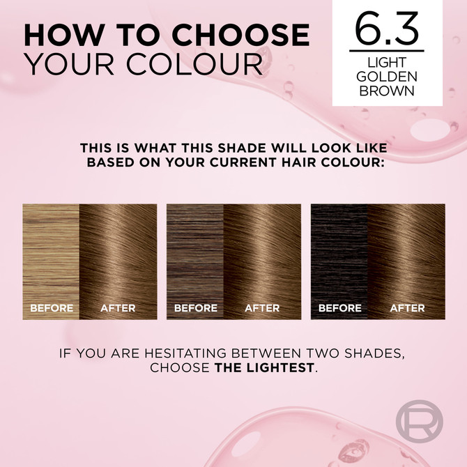 L'Oréal Paris Excellence Crème Permanent Hair Colour - 6.3 Light Golden Brown