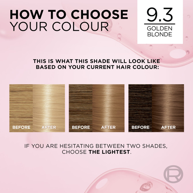 L'Oréal Paris Excellence Crème Permanent Hair Colour - 9.3 Light Golden Blonde
