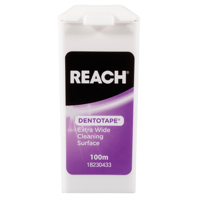 REACH® Dentotape Waxed Dental Floss 100m